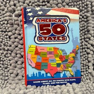 America's 50 States Hardcover Children's Book - Red, Blue, Yellow